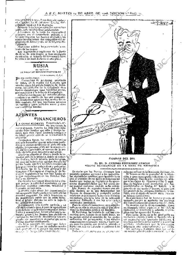 ABC MADRID 14-04-1908 página 11