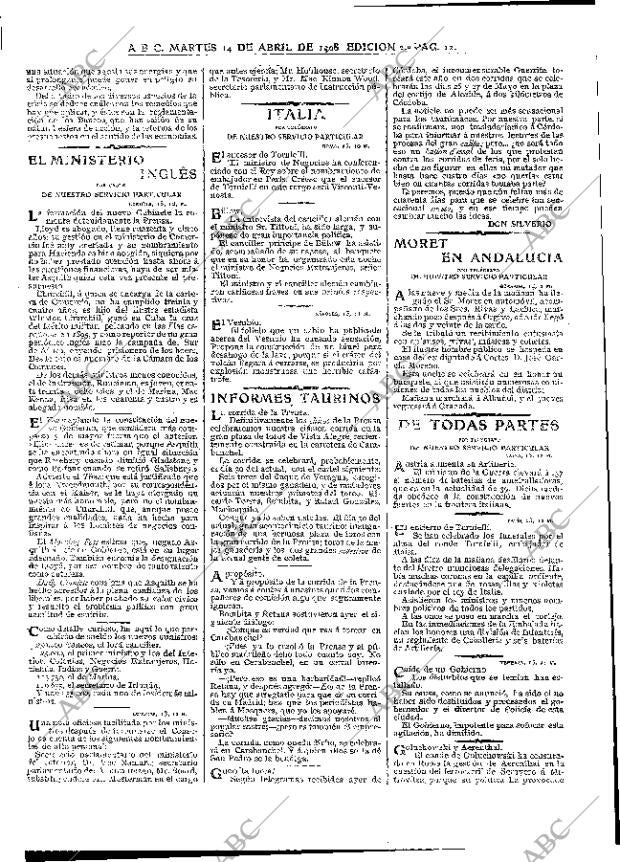 ABC MADRID 14-04-1908 página 12