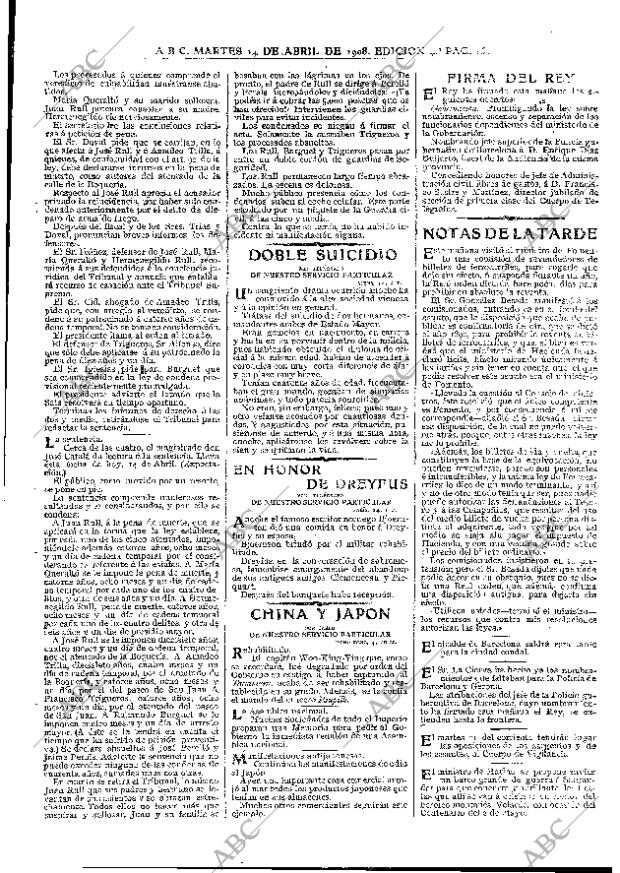 ABC MADRID 14-04-1908 página 15