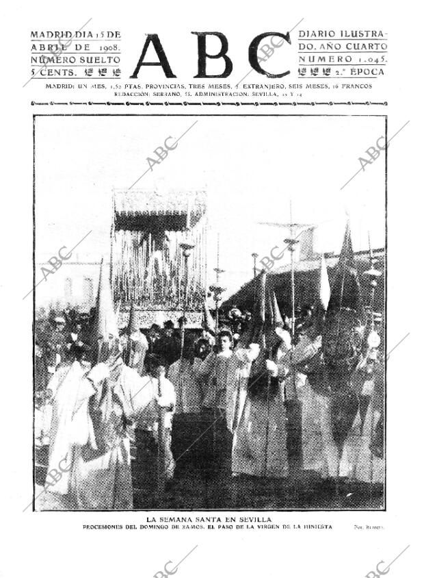 ABC MADRID 15-04-1908 página 1