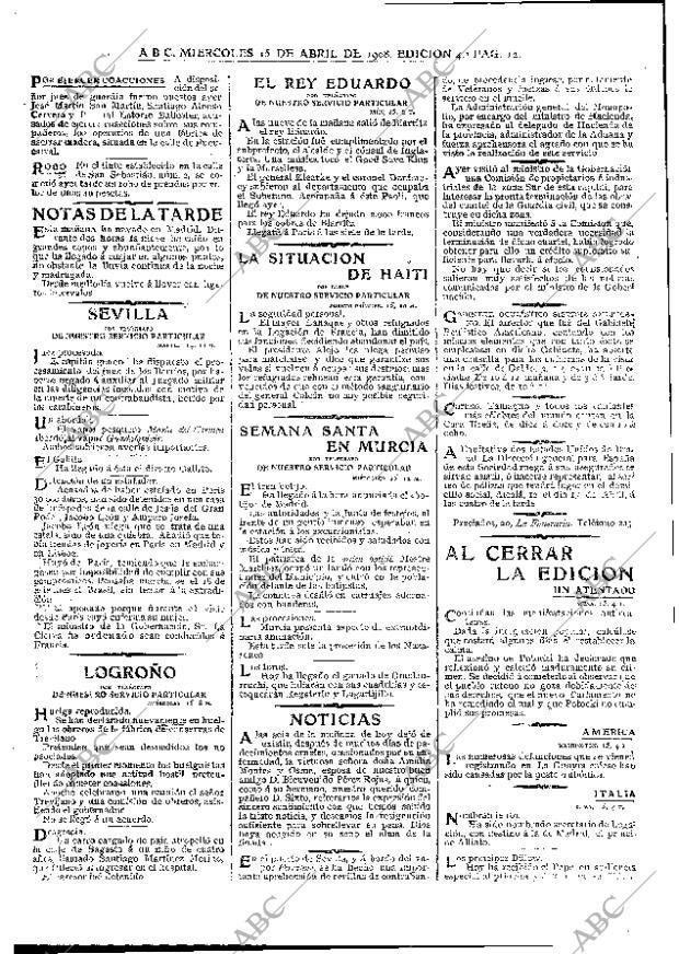 ABC MADRID 15-04-1908 página 12