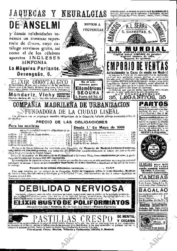 ABC MADRID 15-04-1908 página 16