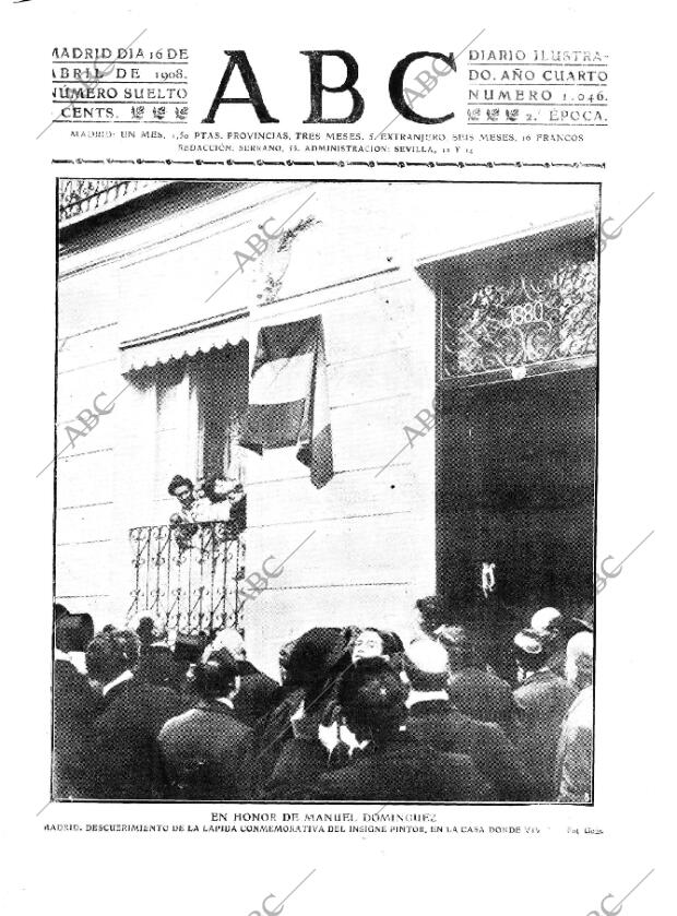 ABC MADRID 16-04-1908 página 1