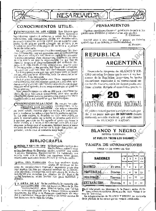 BLANCO Y NEGRO MADRID 18-04-1908 página 25