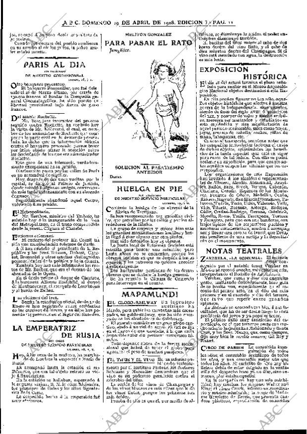 ABC MADRID 19-04-1908 página 11