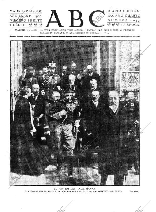 ABC MADRID 20-04-1908 página 1