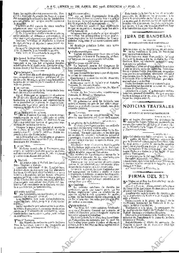 ABC MADRID 20-04-1908 página 13