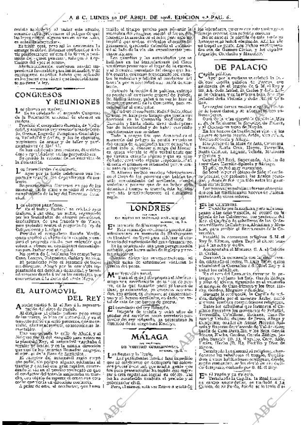 ABC MADRID 20-04-1908 página 6