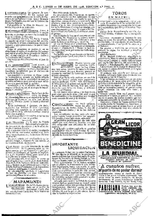 ABC MADRID 20-04-1908 página 8