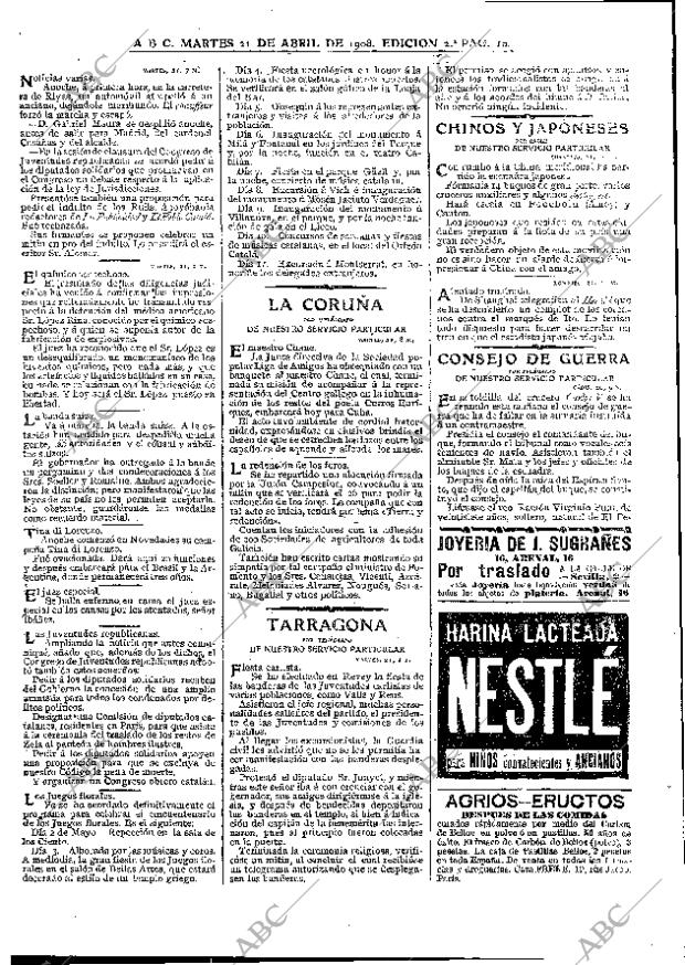 ABC MADRID 21-04-1908 página 10