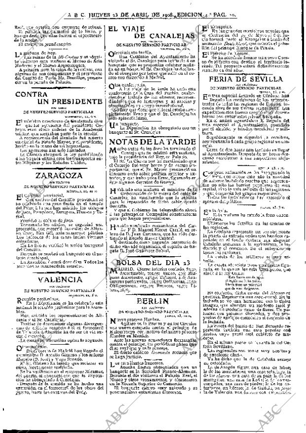 ABC MADRID 23-04-1908 página 10