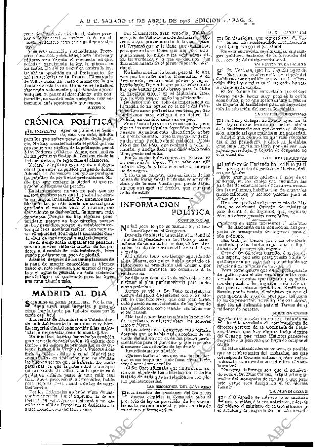 ABC MADRID 25-04-1908 página 5