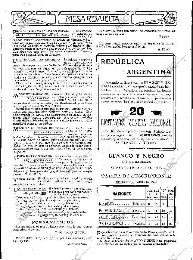 BLANCO Y NEGRO MADRID 25-04-1908 página 26