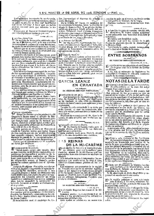 ABC MADRID 28-04-1908 página 11