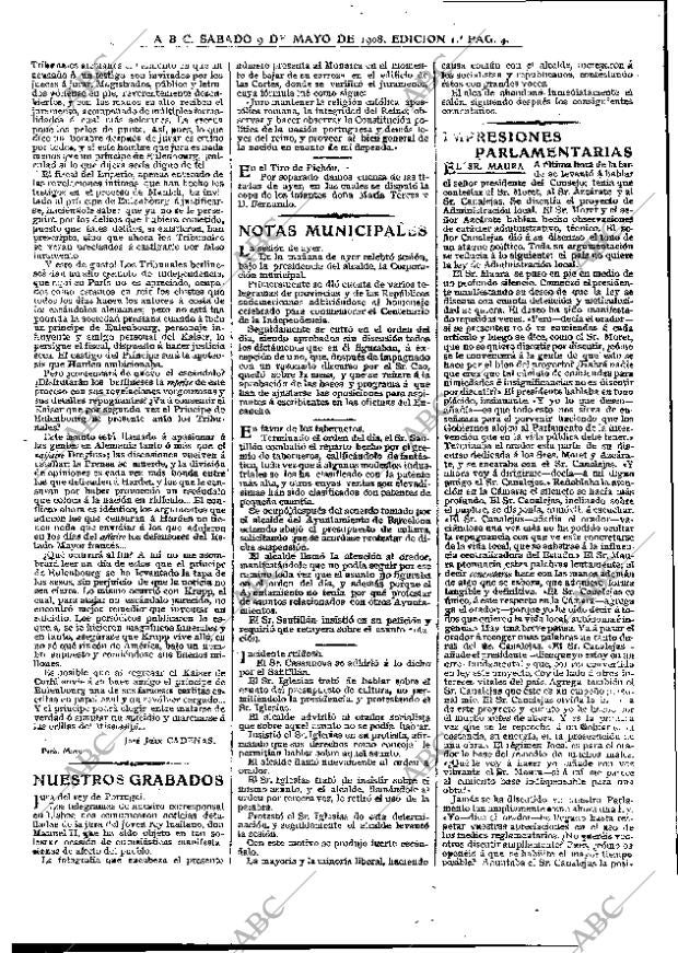 ABC MADRID 09-05-1908 página 4