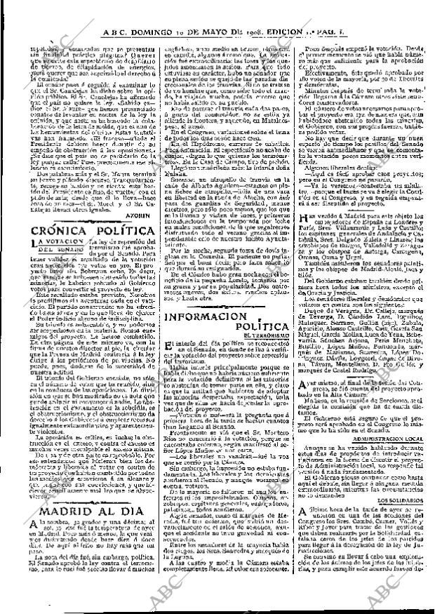 ABC MADRID 10-05-1908 página 5