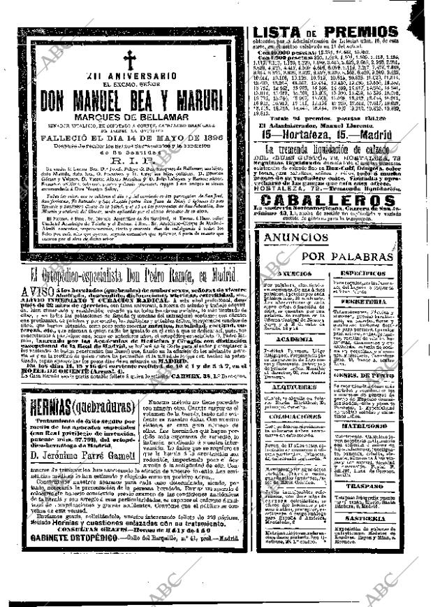 ABC MADRID 13-05-1908 página 16