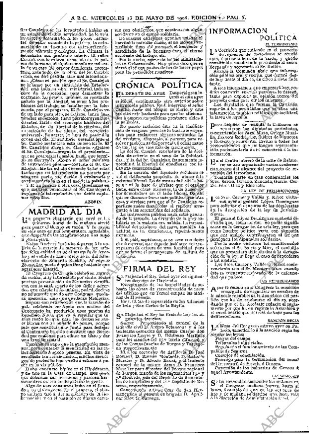 ABC MADRID 13-05-1908 página 5