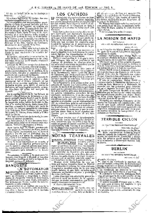 ABC MADRID 14-05-1908 página 8