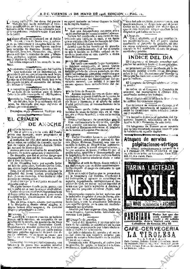 ABC MADRID 15-05-1908 página 12