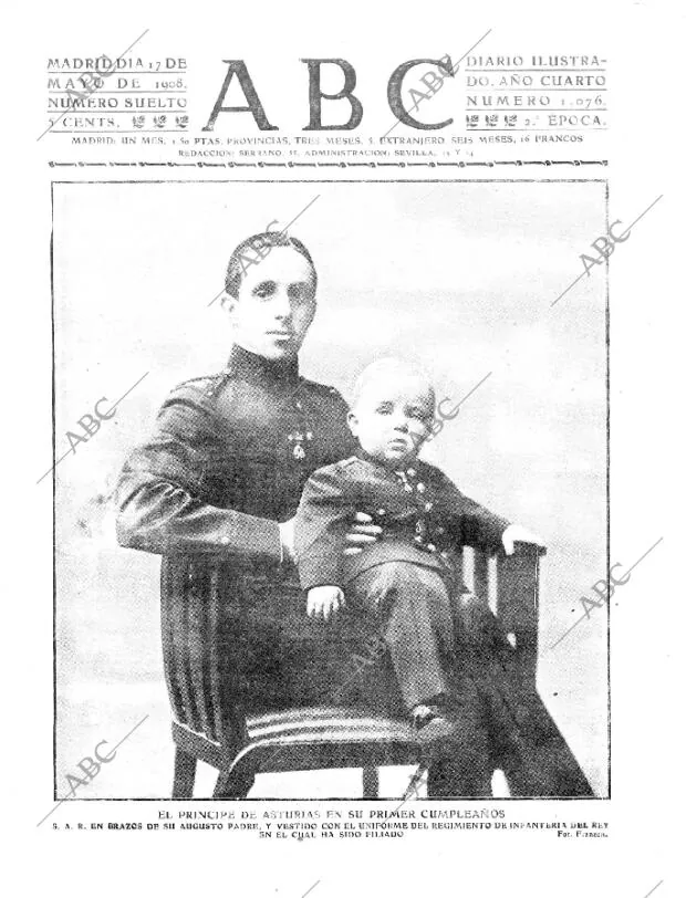 ABC MADRID 17-05-1908 página 1