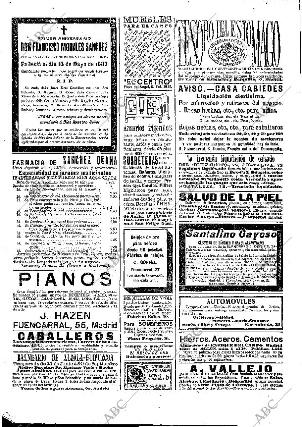 ABC MADRID 17-05-1908 página 16