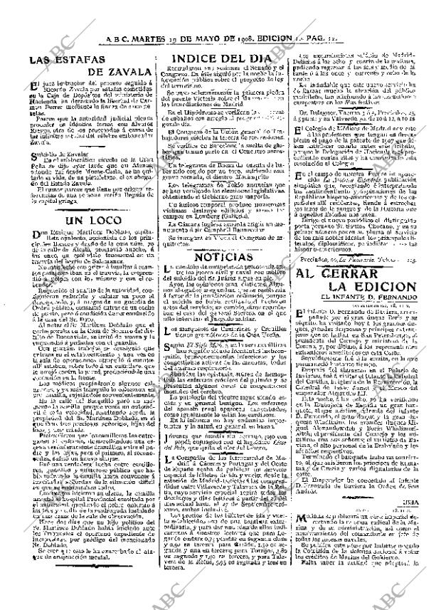 ABC MADRID 19-05-1908 página 12