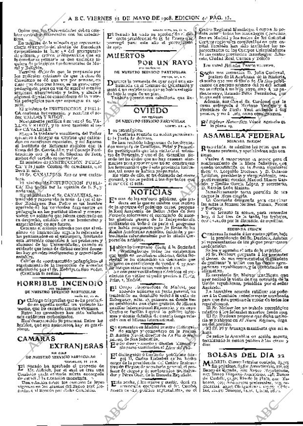 ABC MADRID 22-05-1908 página 15