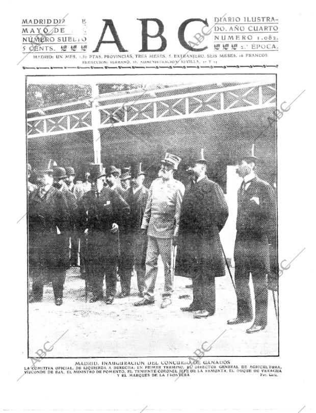 ABC MADRID 23-05-1908 página 1