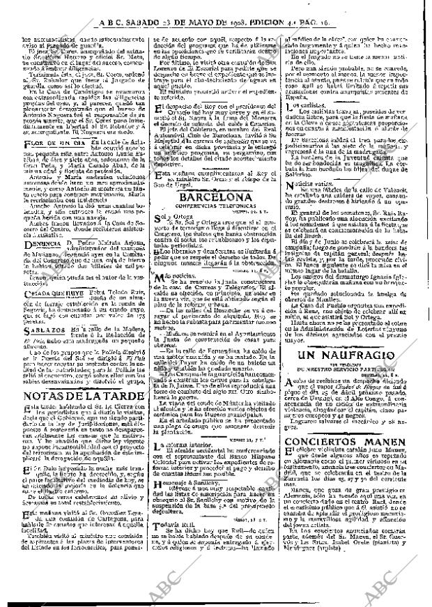 ABC MADRID 23-05-1908 página 16