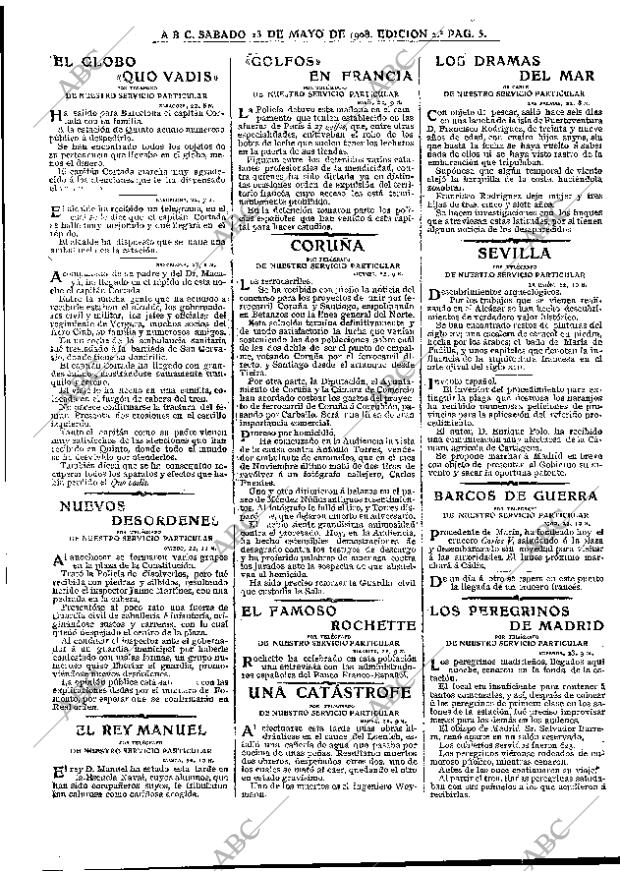 ABC MADRID 23-05-1908 página 5