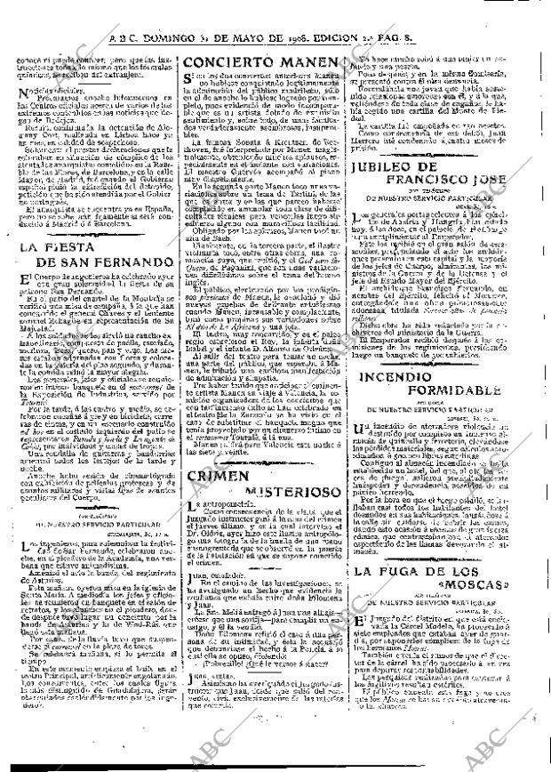 ABC MADRID 31-05-1908 página 8