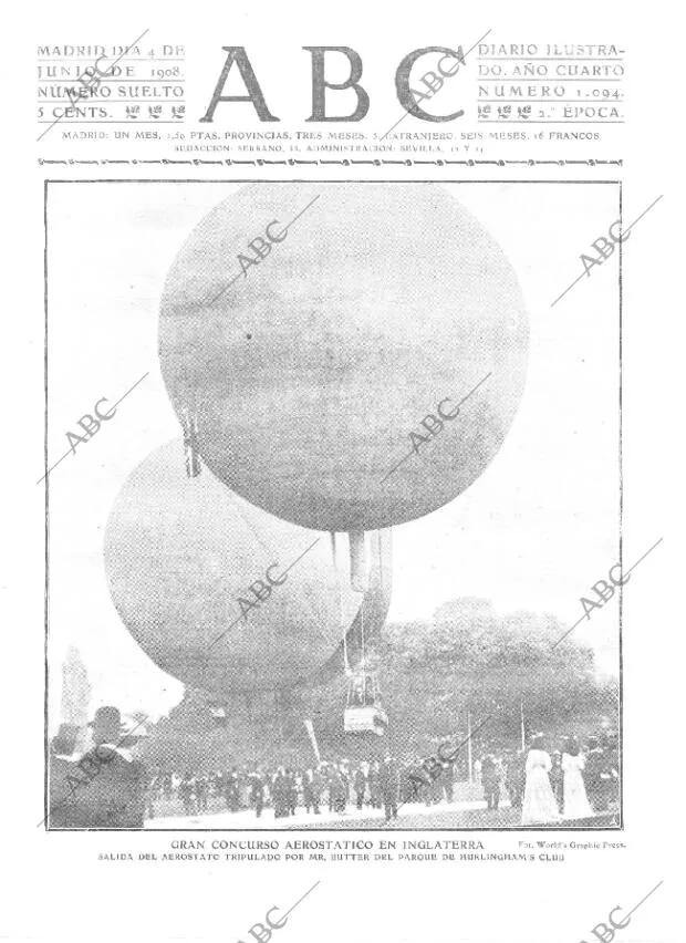 ABC MADRID 04-06-1908 página 1