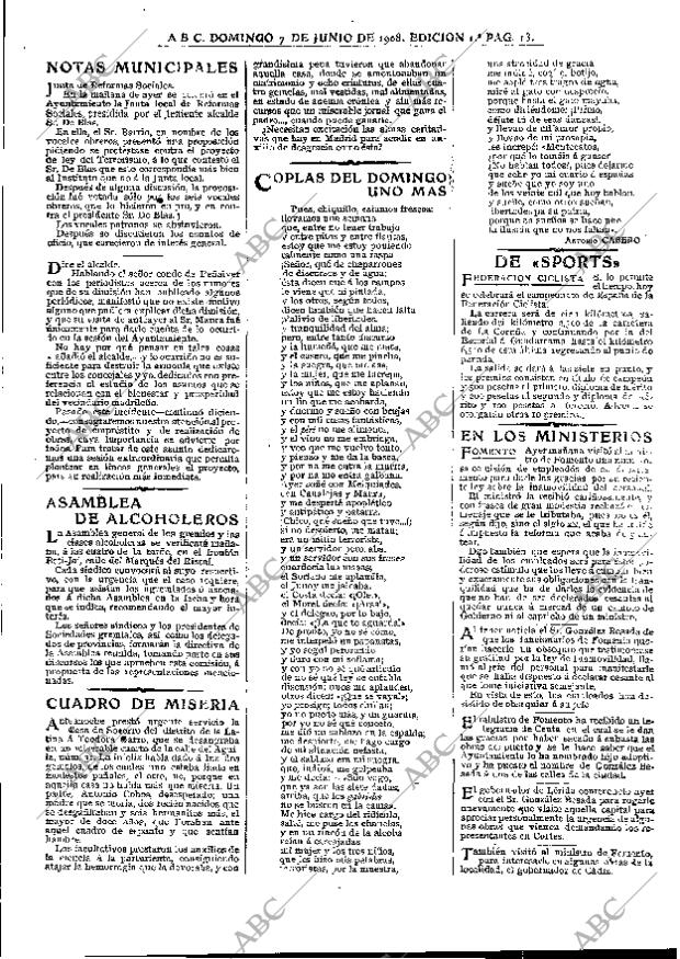 ABC MADRID 07-06-1908 página 13