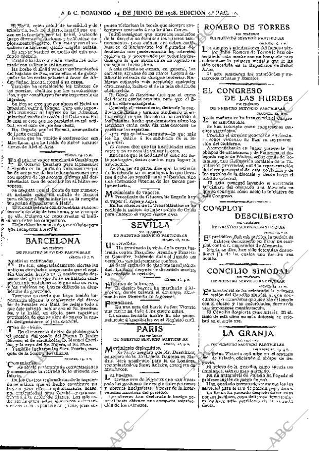 ABC MADRID 14-06-1908 página 10