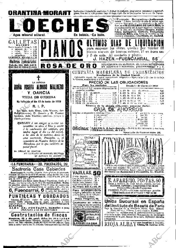 ABC MADRID 14-06-1908 página 16