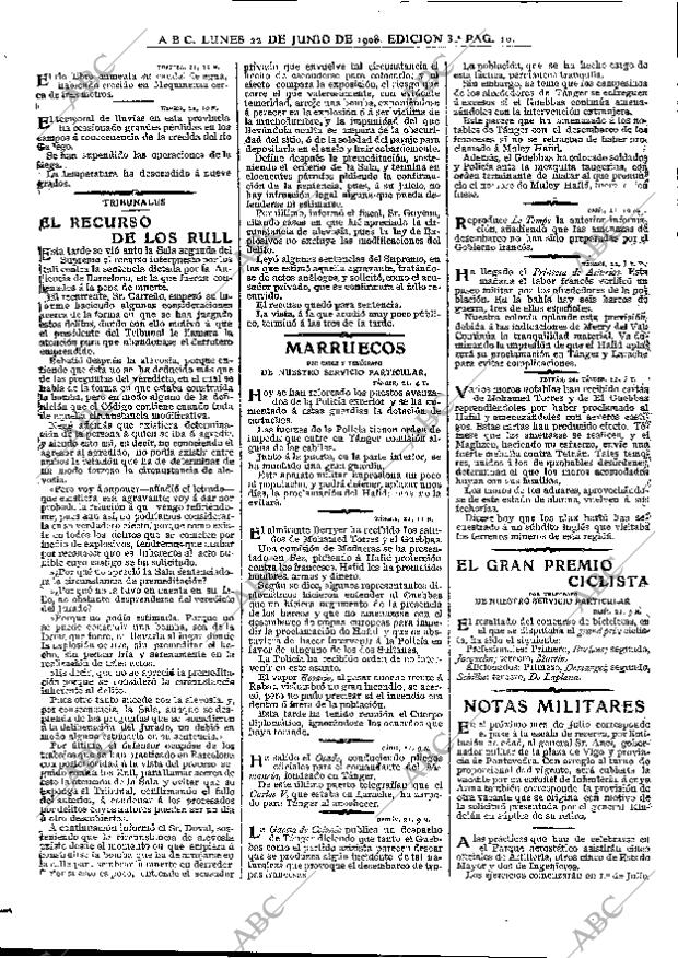 ABC MADRID 22-06-1908 página 10