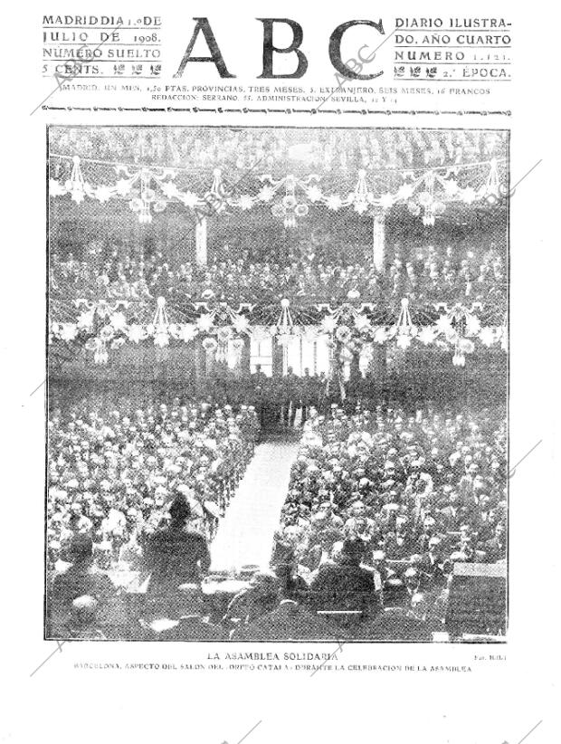 ABC MADRID 01-07-1908 página 1