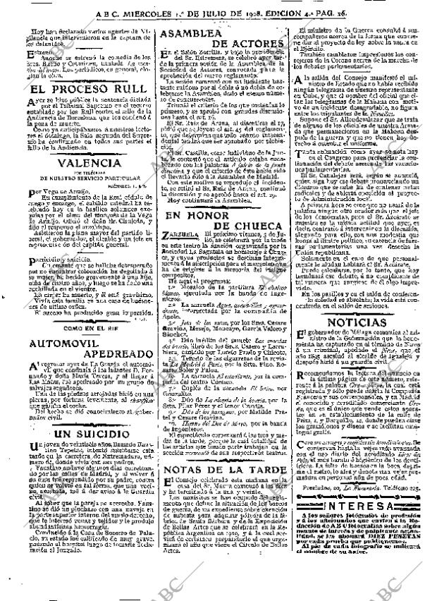 ABC MADRID 01-07-1908 página 26