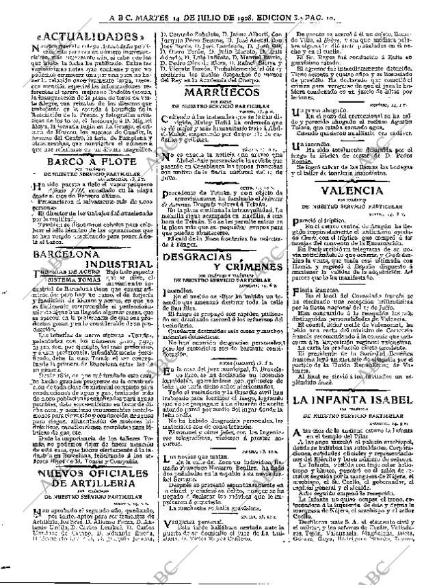 ABC MADRID 14-07-1908 página 10