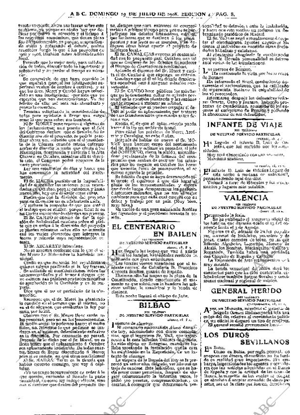 ABC MADRID 19-07-1908 página 8