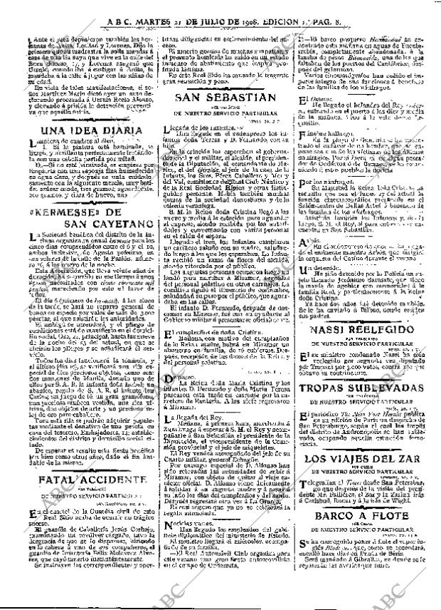 ABC MADRID 21-07-1908 página 8