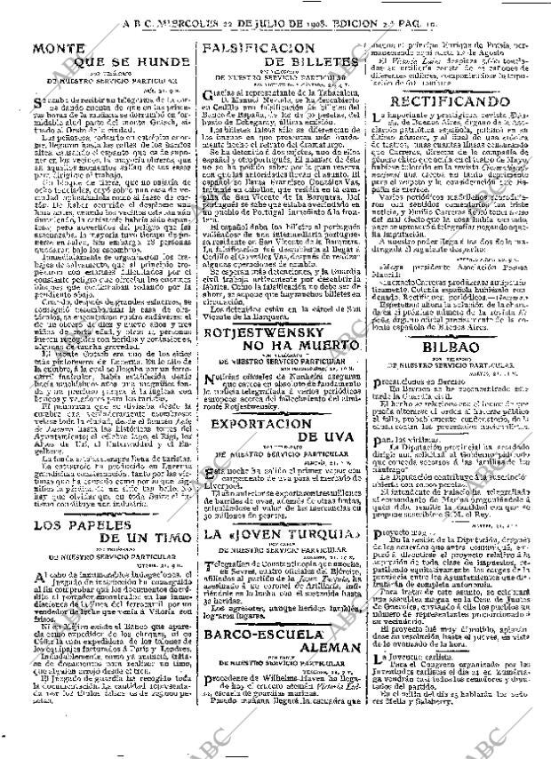 ABC MADRID 22-07-1908 página 10