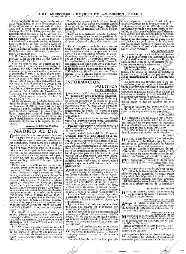 ABC MADRID 22-07-1908 página 5