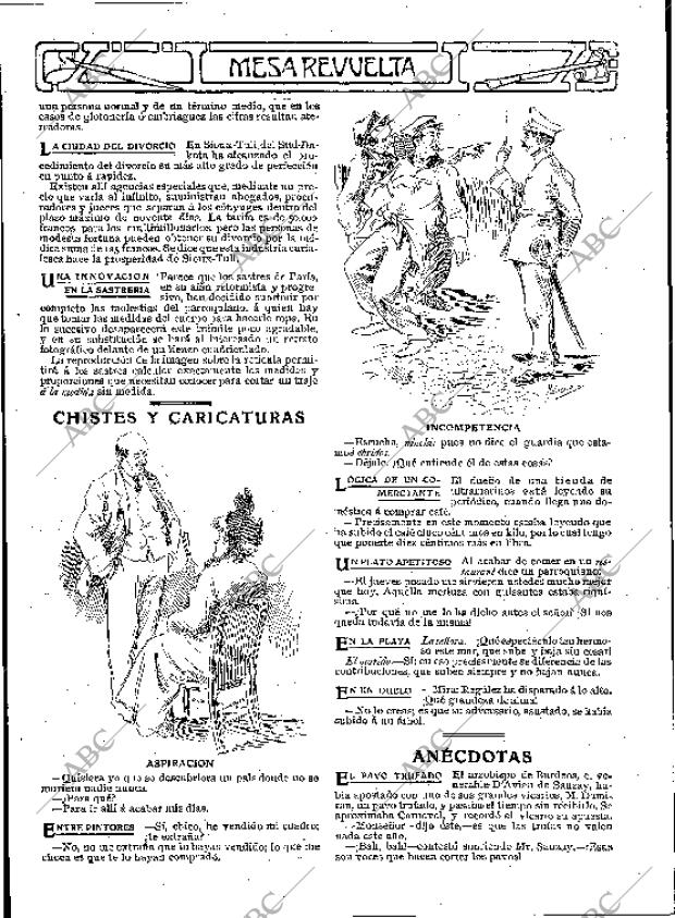 BLANCO Y NEGRO MADRID 25-07-1908 página 28