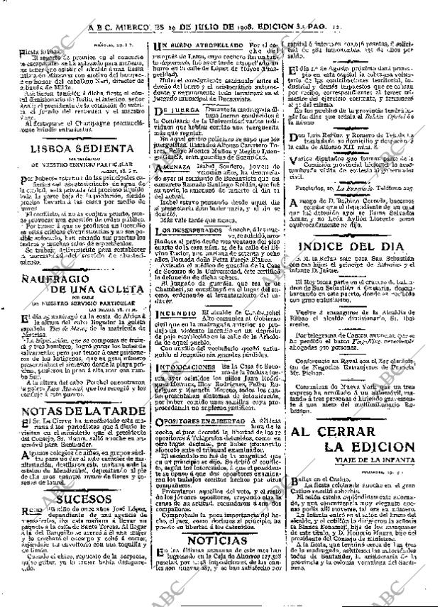 ABC MADRID 29-07-1908 página 12