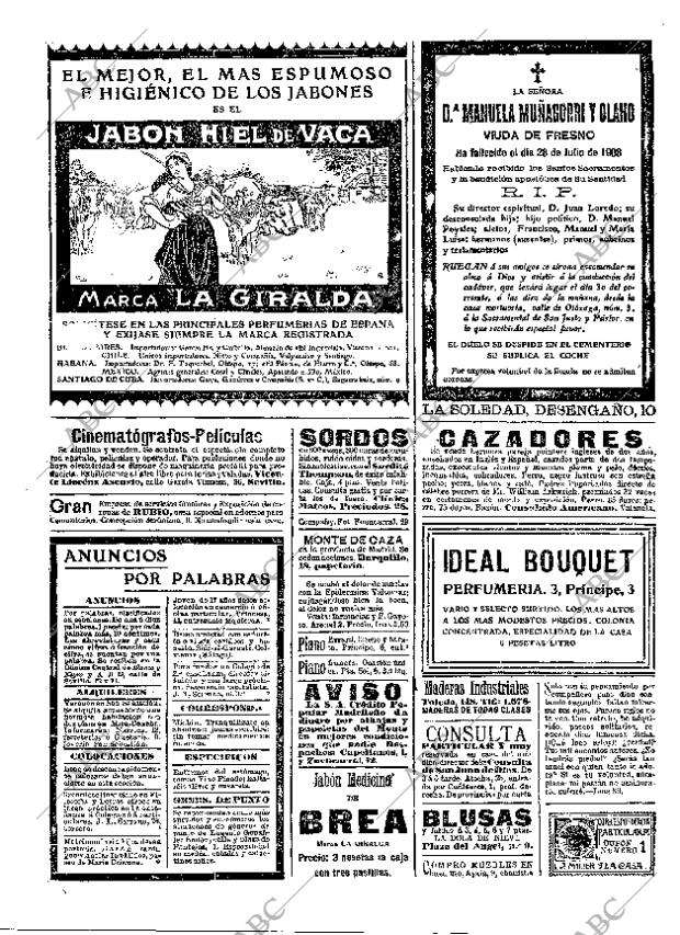 ABC MADRID 29-07-1908 página 2
