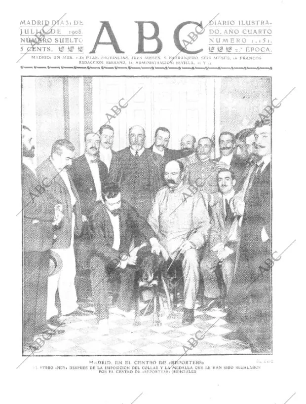 ABC MADRID 31-07-1908 página 1