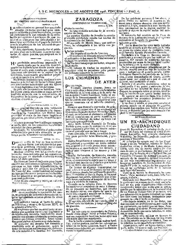 ABC MADRID 12-08-1908 página 6