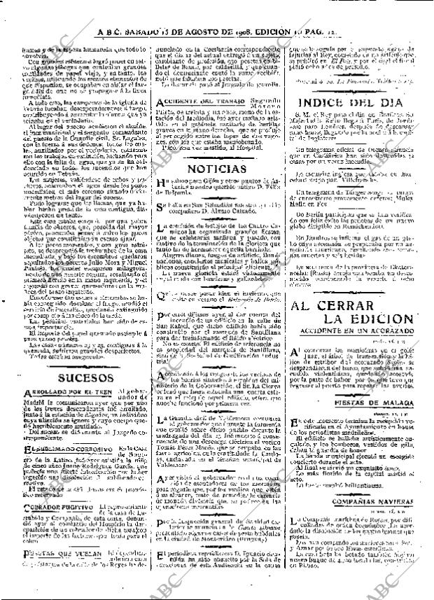 ABC MADRID 15-08-1908 página 12